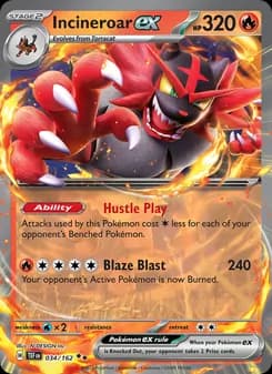 Incineroar ex — Temporal Forces — Double rare