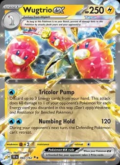 Wugtrio ex — Temporal Forces — Double rare