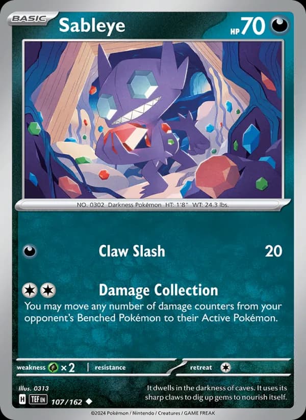 Sableye — Temporal Forces, Uncommon
