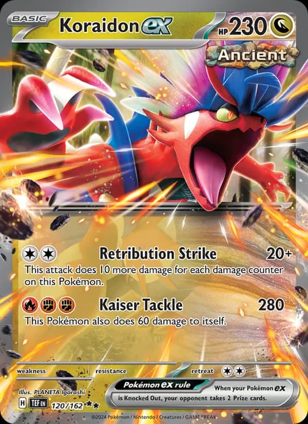 Koraidon ex — Temporal Forces, Double rare