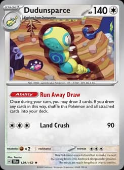 Dudunsparce — Temporal Forces — Rare