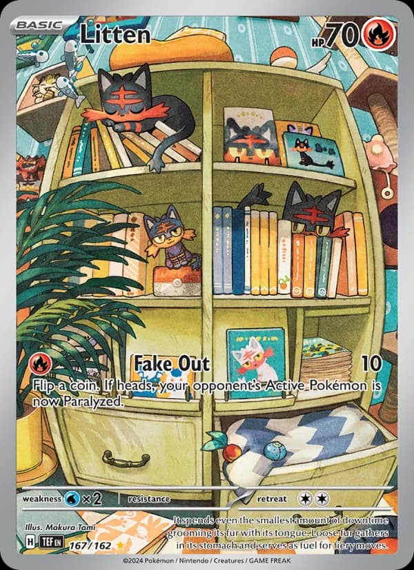 Litten — Temporal Forces, Illustration rare