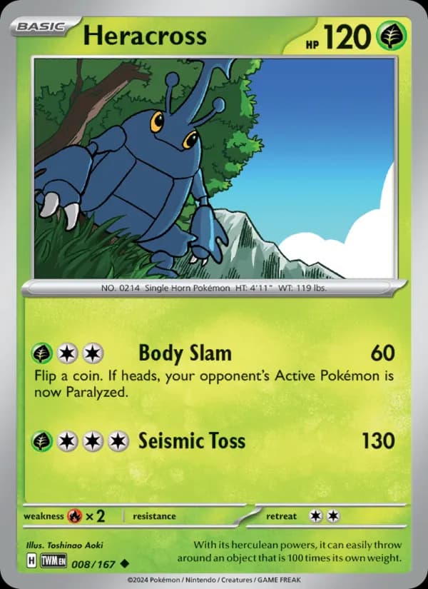 Heracross — Twilight Masquerade, Uncommon