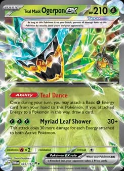 Teal Mask Ogerpon ex — Twilight Masquerade — Double rare