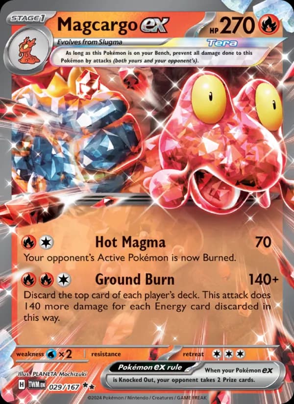 Magcargo ex — Twilight Masquerade, Double rare