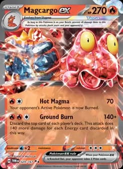 Magcargo ex — Twilight Masquerade — Double rare