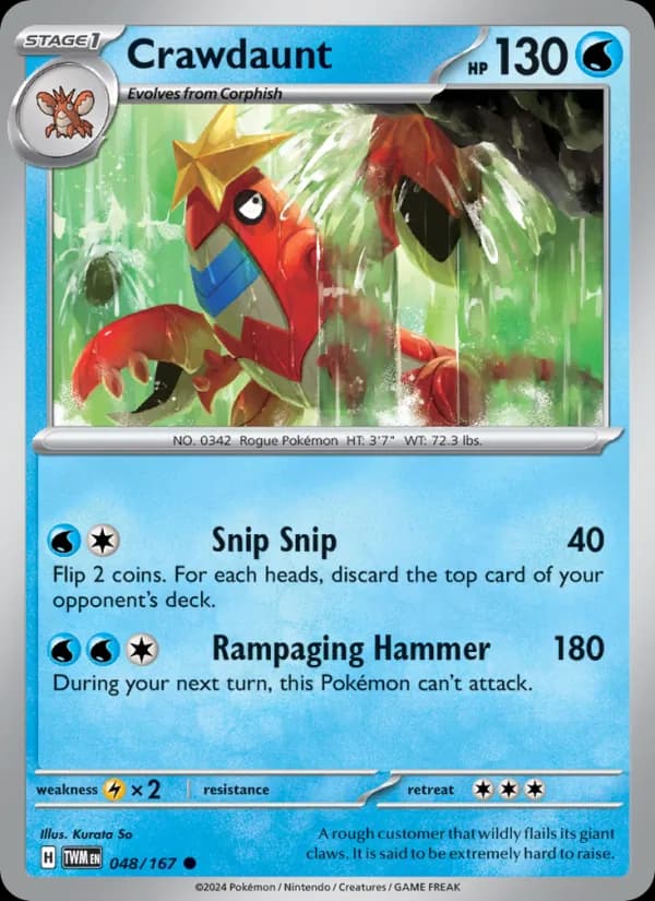 Crawdaunt — Twilight Masquerade, Common