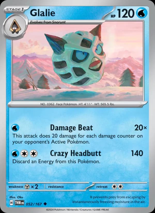 Glalie — Twilight Masquerade, Uncommon