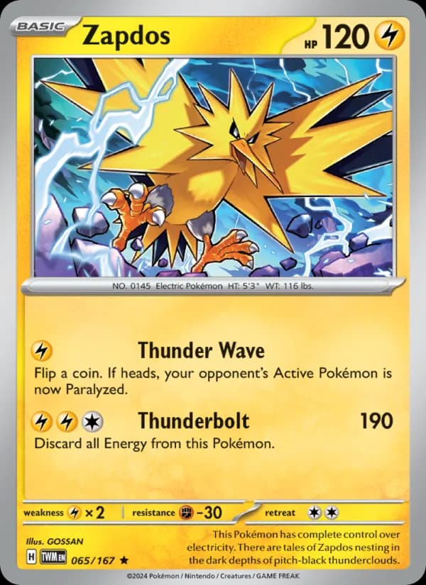 Zapdos — Twilight Masquerade, Rare
