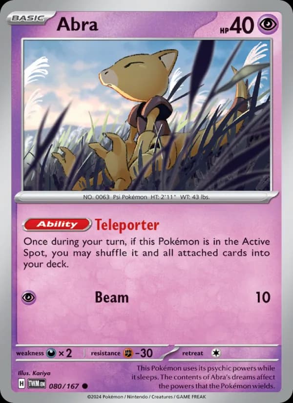 Abra — Twilight Masquerade, Common