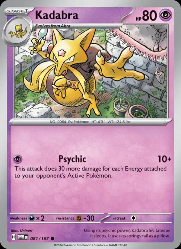 Kadabra — Twilight Masquerade, Common