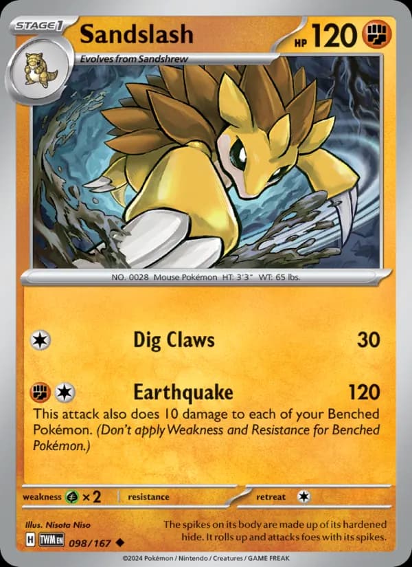 Sandslash — Twilight Masquerade, Uncommon