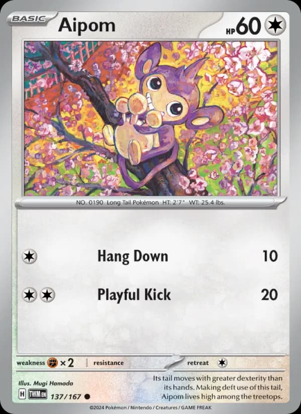 Aipom — Twilight Masquerade, Common