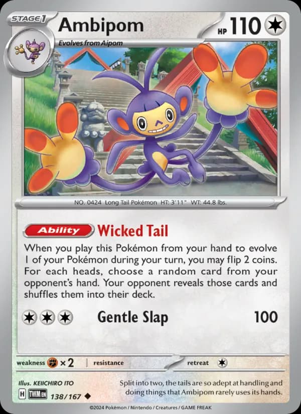 Ambipom — Twilight Masquerade, Uncommon