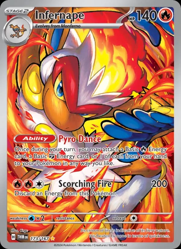 Infernape — Twilight Masquerade, Illustration rare
