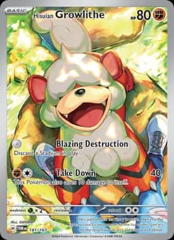 Hisuian Growlithe — Twilight Masquerade — Illustration rare