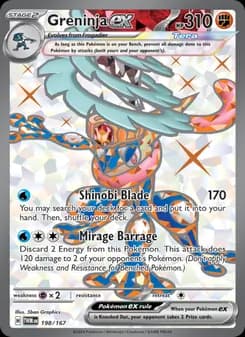 Greninja ex — Twilight Masquerade — Ultra Rare