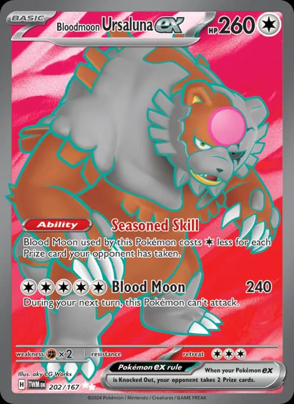 Bloodmoon Ursaluna ex — Twilight Masquerade, Ultra Rare