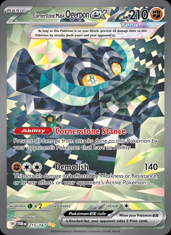 Cornerstone Mask Ogerpon ex — Twilight Masquerade, Special illustration rare