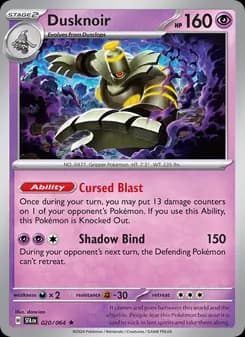 Dusknoir — Shrouded Fable — Rare