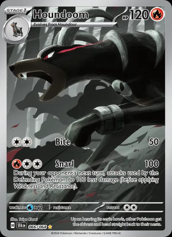 Houndoom — Shrouded Fable, Illustration rare
