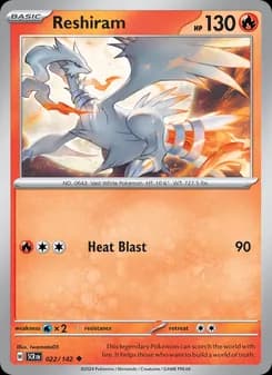 Reshiram — Stellar Crown — Uncommon