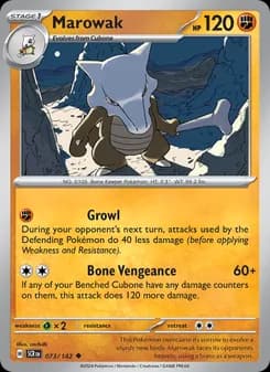 Marowak — Stellar Crown — Uncommon