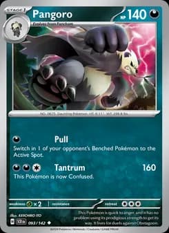 Pangoro — Stellar Crown — Uncommon