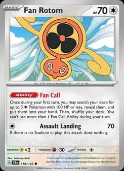 Fan Rotom — Stellar Crown — Common