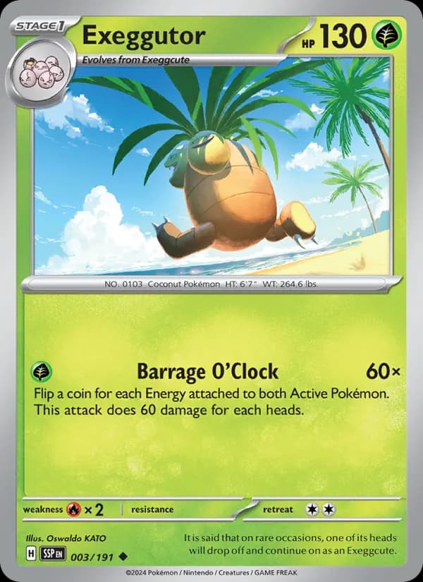 Exeggutor — Surging Sparks, Uncommon