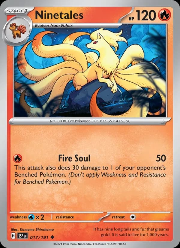 Ninetales — Surging Sparks, Uncommon