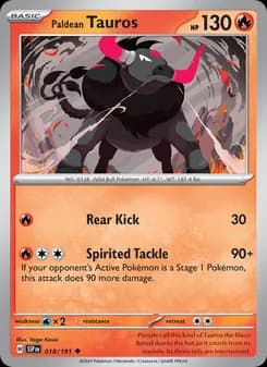 Paldean Tauros — Surging Sparks — Uncommon