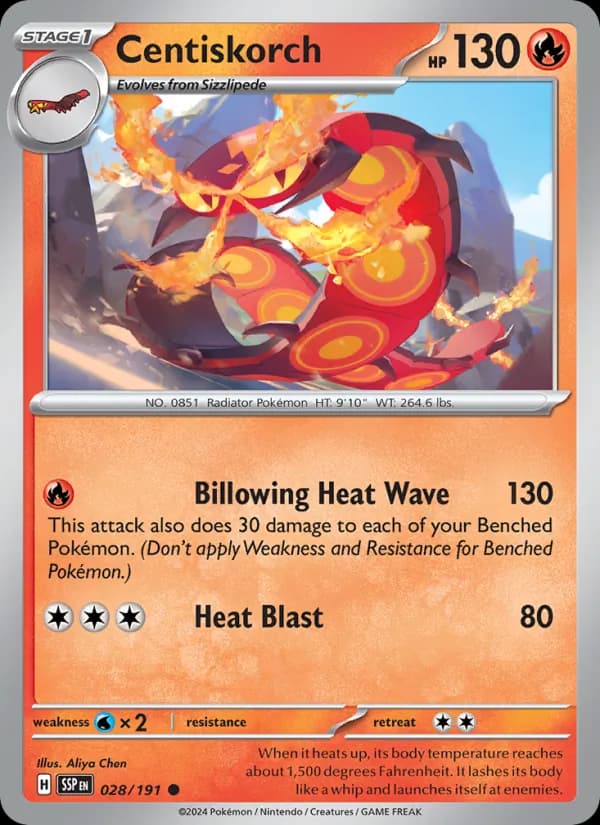 Centiskorch — Surging Sparks, Common