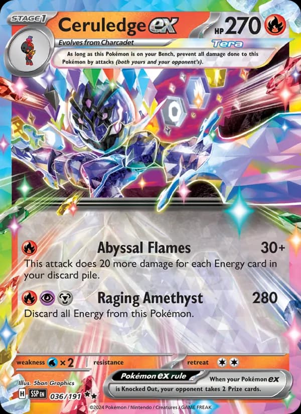 Ceruledge ex — Surging Sparks, Double rare