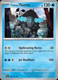 Paldean Tauros — Surging Sparks — Uncommon
