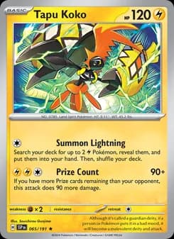 Tapu Koko — Surging Sparks — Rare