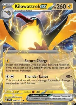 Kilowattrel ex — Surging Sparks — Double rare