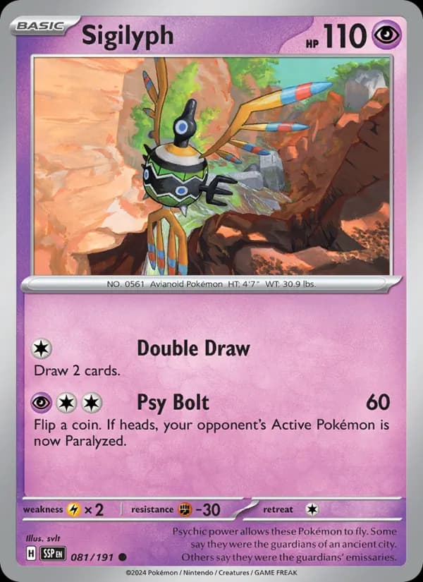 Sigilyph — Surging Sparks, Common