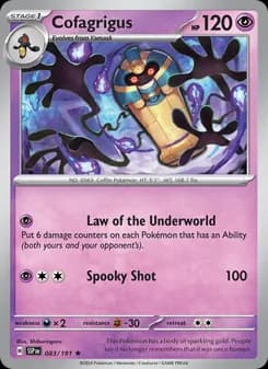 Cofagrigus — Surging Sparks — Rare