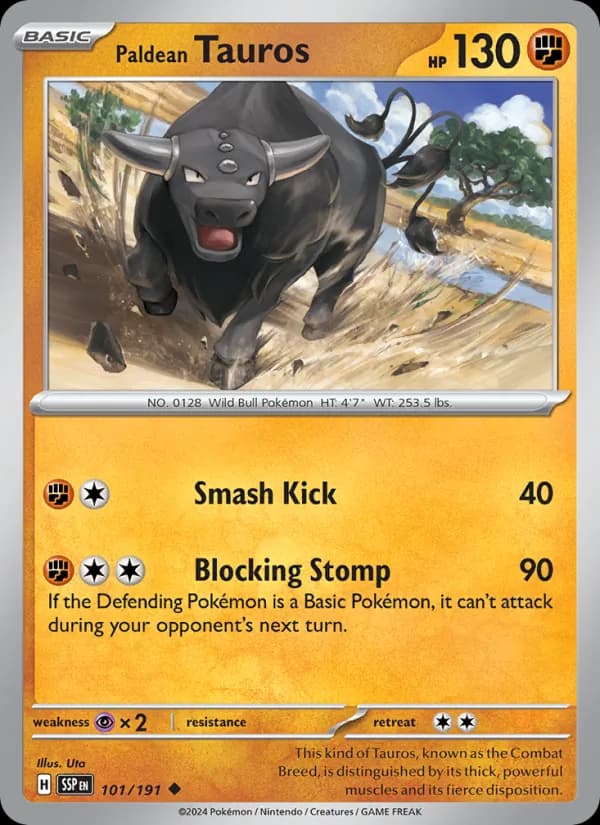 Paldean Tauros — Surging Sparks, Uncommon