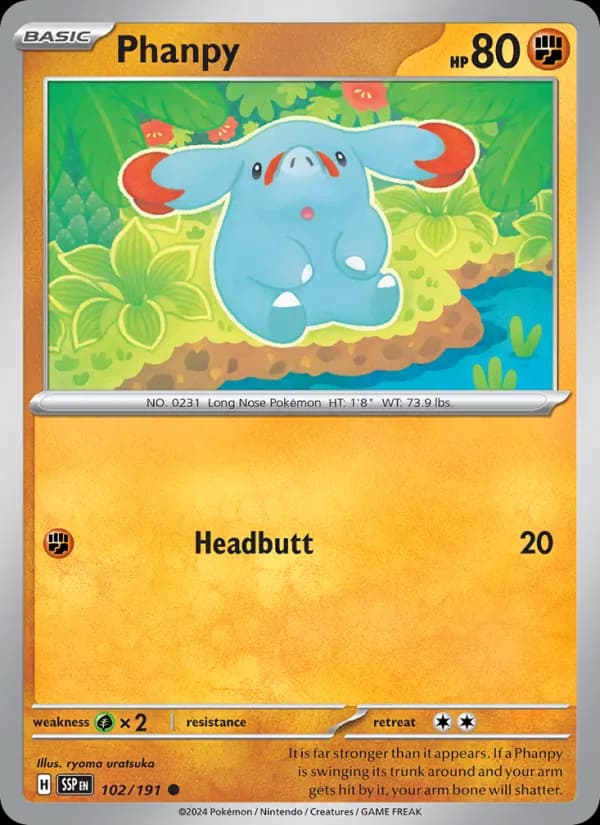 Phanpy — Surging Sparks, Common