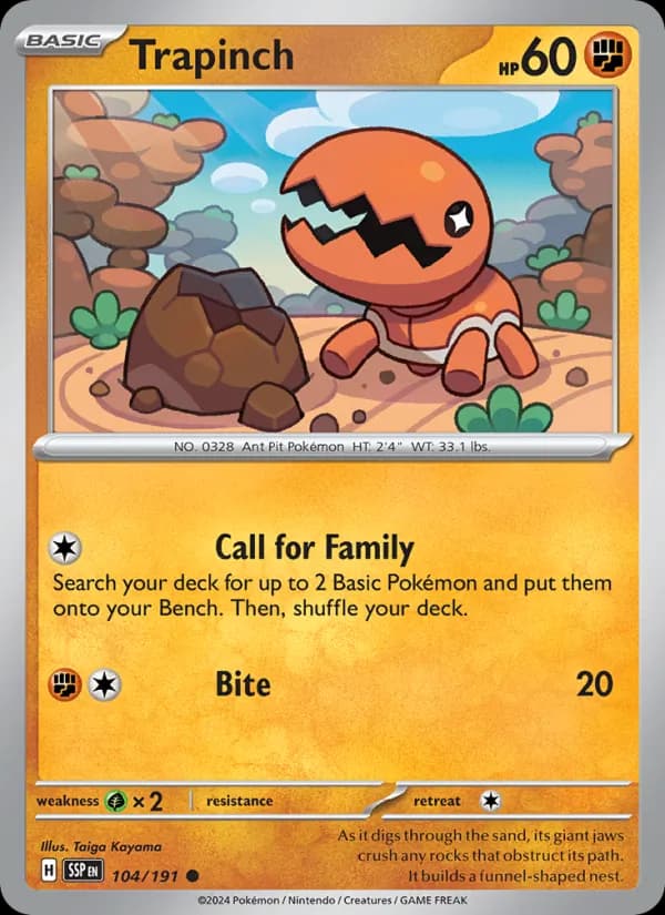 Trapinch — Surging Sparks, Common