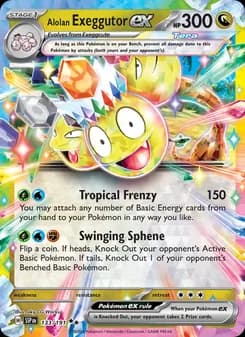 Alolan Exeggutor ex — Surging Sparks — Double rare