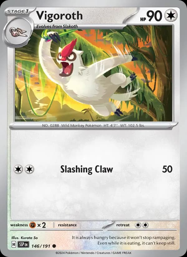 Vigoroth — Surging Sparks, Common