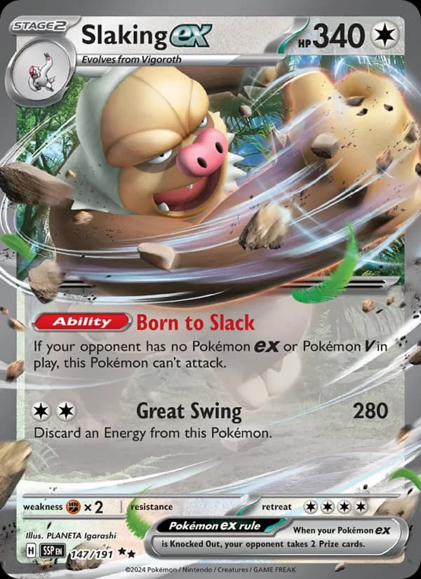 Slaking ex — Surging Sparks, Double rare