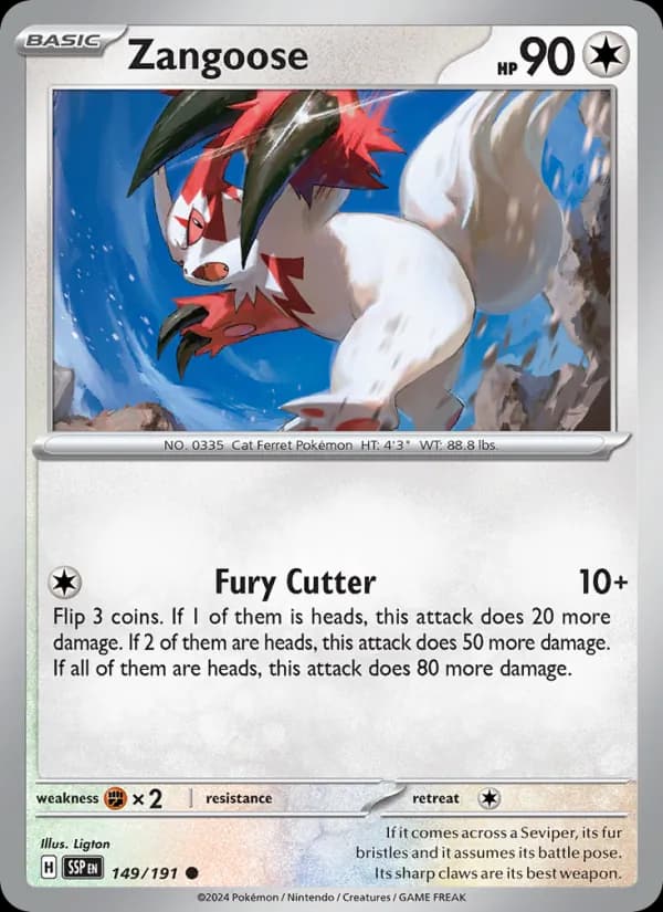 Zangoose — Surging Sparks, Common