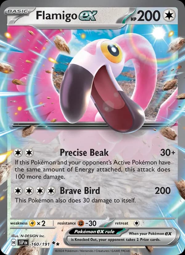 Flamigo ex — Surging Sparks, Double rare