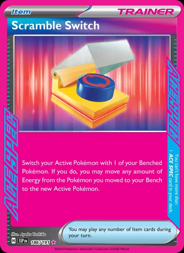 Scramble Switch — Surging Sparks, ACE SPEC Rare