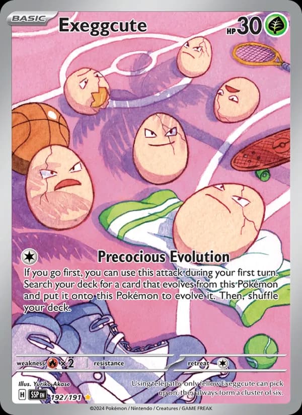Exeggcute — Surging Sparks, Illustration rare