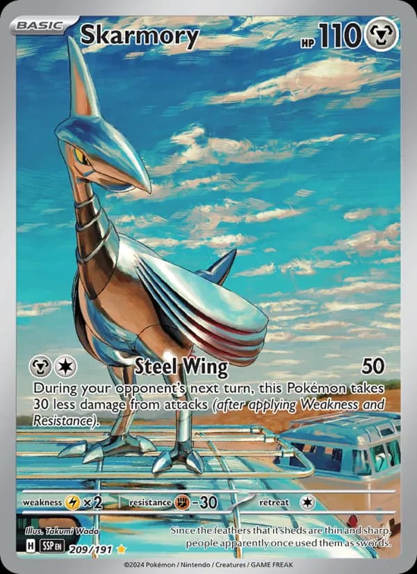 Skarmory — Surging Sparks, Illustration rare